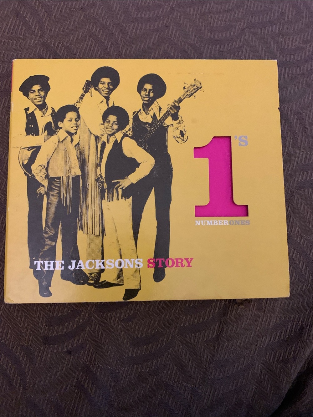 JACKSON Yellow Cover CD with Pink '1' Graphic